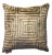 Brown Contemporary Velvet Brown Maze Throw Pillow With Down For Sale - Image 8 of 11