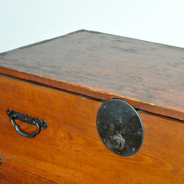 Wood Japanese Tansu Chest of Drawers, 1870s For Sale - Image 7 of 15
