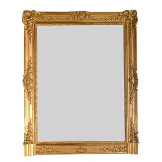 Early 19th Century Gilt Wood Mantel Mirror For Sale