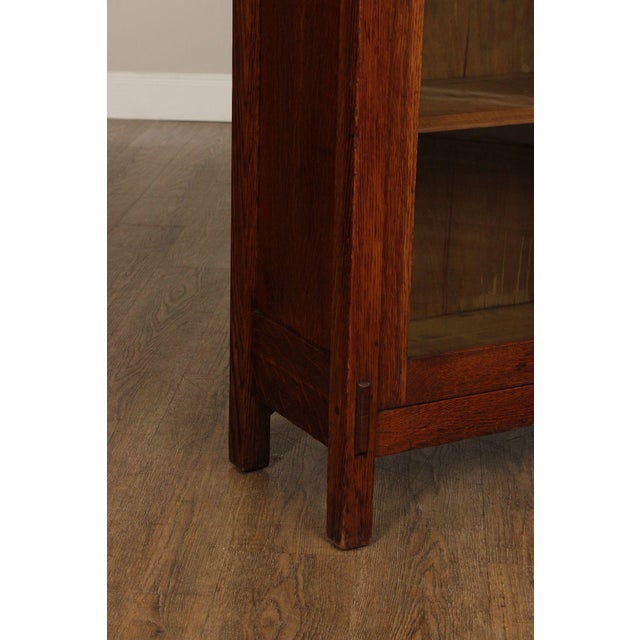 Lifetime Furniture Antique Mission Oak Two-Door Bookcase For Sale - Image 12 of 12
