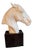 Horse Head Sculpture in White Bisque Porcelain on Black Base by Albert Hinrich Hussmann for Rosenthal, 1970s For Sale