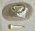 Traditional Vintage Carved Shell Caviar Serving Set For Sale - Image 3 of 3