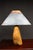 Mid 20th Century Mid Century Modern Oversized Live Edge Wood Table Lamp With Patinated Copper Shade For Sale - Image 10 of 12