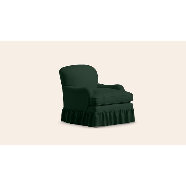 Contemporary Olive Sofia Lounge Chair by Ceraudo For Sale - Image 3 of 5