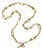 Roberto Coin, Yellow Gold Oval Link Toggle Necklace, 18k For Sale