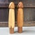 Beige Vintage Minimalist Kokeshi Figurines, 1970s, Set of 2 For Sale - Image 8 of 8