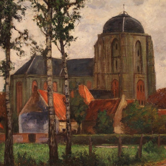 G. V. Hoven, Landscape, 1918, Oil on Canvas For Sale - Image 10 of 16