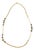 Chanel 1980's Gold Plated & Gilt Metal Chain Knotted Necklace With Faux Nacre Pearls For Sale