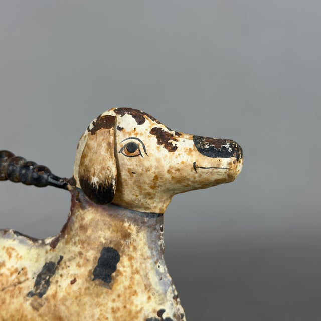 Brown Artigianale, Watering Can Dog Sculpture, 1950s, Iron For Sale - Image 8 of 11