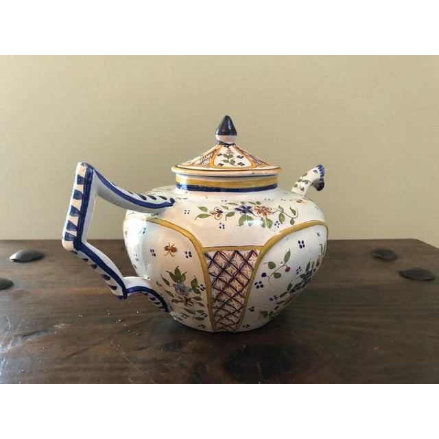Antique Coffee Set from Henriot Quimper Faience, 1890s-1910s, Set of 24 For Sale - Image 17 of 18