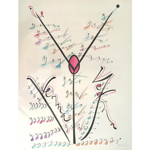 Limited edition of 99 prints, only a few of which hand watercolored. Hand signed and numbered by the Artist. Very Good...