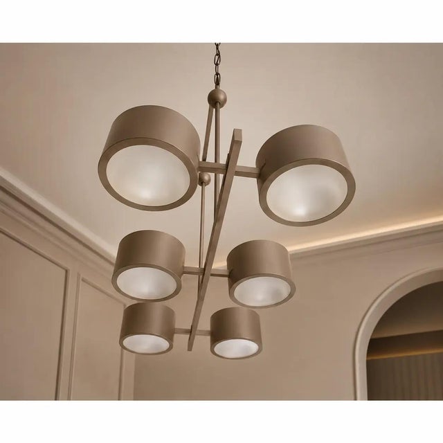 Metal Sputnik Chandelier with Six Arms by Simoeng for Simoeng For Sale - Image 7 of 9