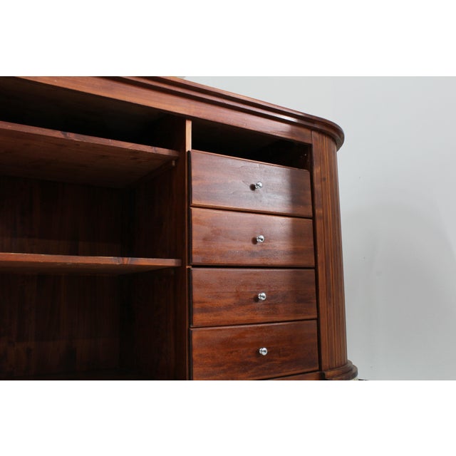 Vintage Shop Counter Sideboard in Marble and Wood, Italy, 1970s For Sale - Image 11 of 12
