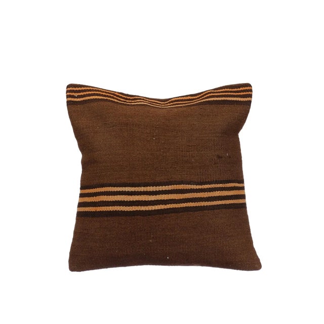Decorative Turkish Kilim Pillow Cover For Sale - Image 4 of 4