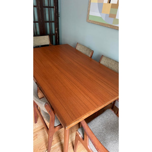 Vintage MCM Danish Teak Dining Set For Sale In New York - Image 6 of 12