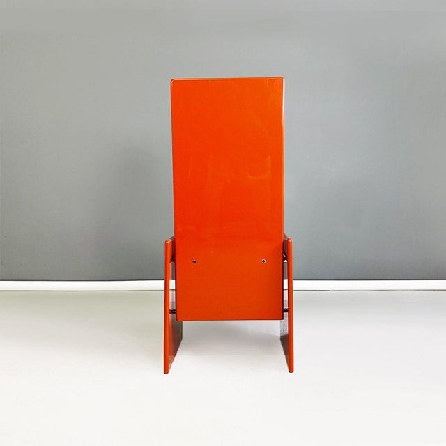 Kazuki Chairs in Red Lacquered Wood attributed to Kazuhide Takahama for Simon Gavina, 1969, Set of 6 For Sale - Image 6 of 18