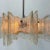 Small Swedish Mid-Century Modern Chandelier / Pendant, Slumped Glass and Brass For Sale In New York - Image 6 of 12