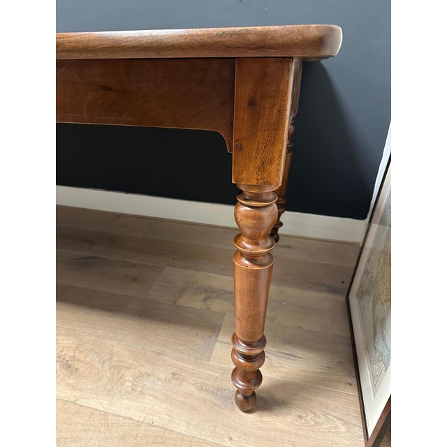 Large French Table in Walnut For Sale - Image 3 of 16