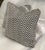 This product is a set of two black and white herringbone jacquard decorative pillow covers, measuring 18 inches in size....