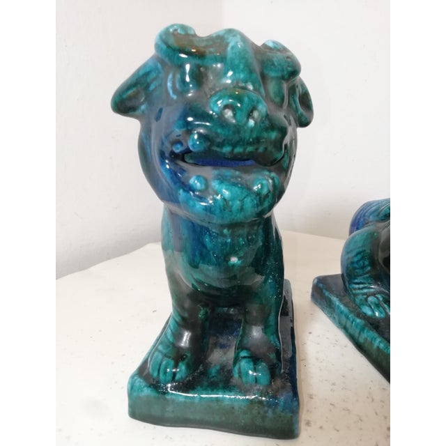 Black Ceramic Pho Dogs from Marcello Fantoni, Italy, 1950s, Set of 2 For Sale - Image 8 of 12