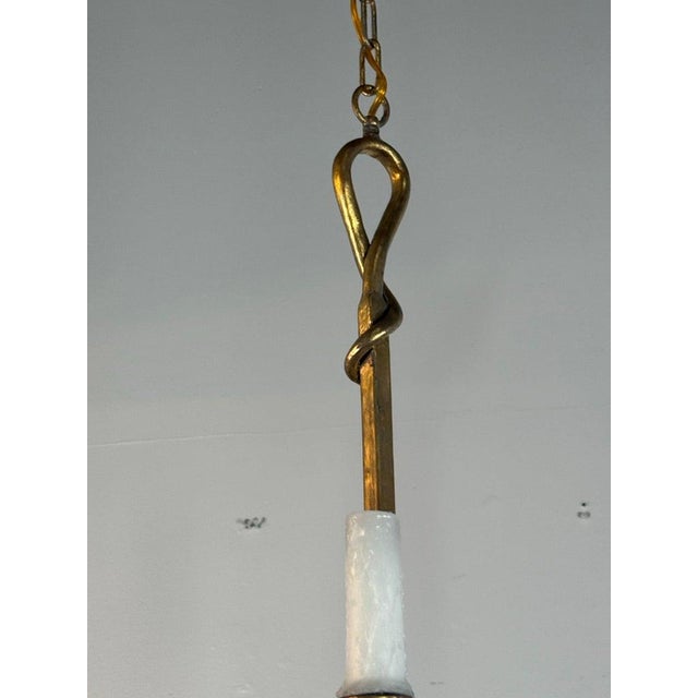 Early 21st Century Gilt Metal Leaf Chandelier by Miamar Home For Sale - Image 5 of 11