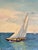 Vintage Mid-Century Nautical Sailboat Seascape Original Oil Painting in Gilt Frame For Sale - Image 6 of 11