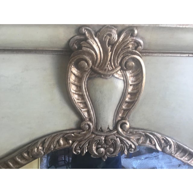 Traditional Antiqued Silver Fireplace Frame for a Mirrior For Sale - Image 3 of 6