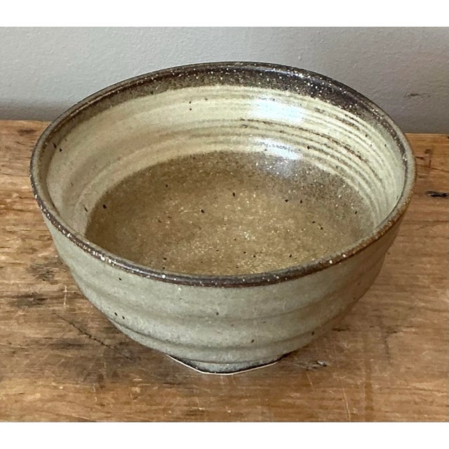 Ceramic Vintage Boho Studio Pottery Bowl For Sale - Image 7 of 9