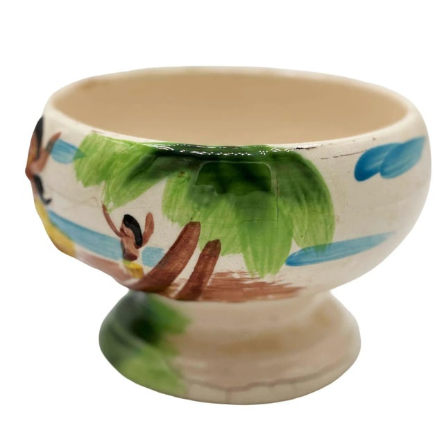 1950s Hand Painted Harveys Casino Lake Tahoe Hula Scorpion Tiki Mug Bowl For Sale In Los Angeles - Image 6 of 9