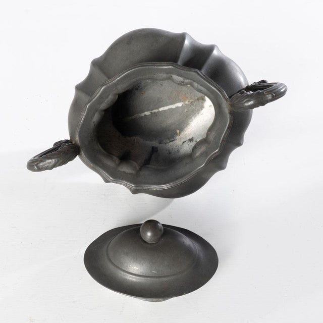 1830's Dixon & Son Pewter Coffee Pot, Creamer and Sugar For Sale - Image 15 of 18