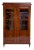 19th Century Austrian Biedermeier Flame Mahogany Neoclassical Style Bookcase For Sale