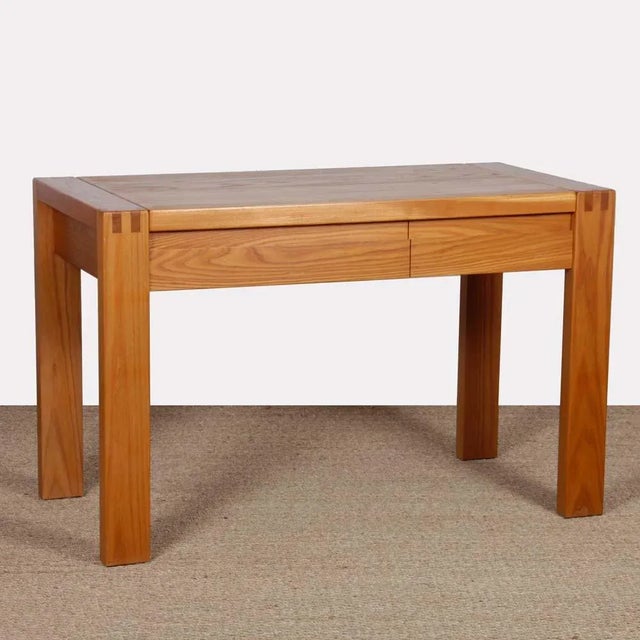 Elm Desk fom Maison Regain, 1980s For Sale - Image 9 of 9