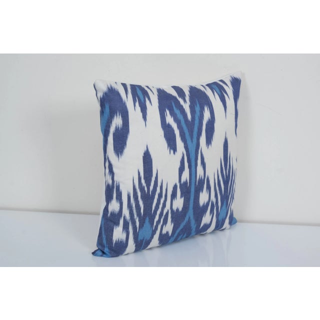 Mid-Century Modern Ikat Pillow Cover For Sale - Image 3 of 4