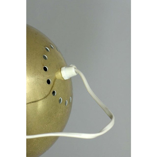 Metal Space Age Italian Gold Brass Magnetic Floor Lamp by Goffredo Reggiani, 1960s For Sale - Image 7 of 8