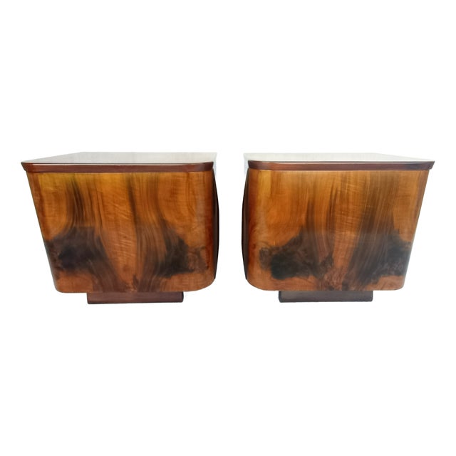 Bedside Tables by Jindřich Halabala for Up Závody, 1960s, Set of 2 For Sale