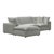 Cali Slate Performance Fabric Modular 4 Piece Sectional For Sale - Image 4 of 7