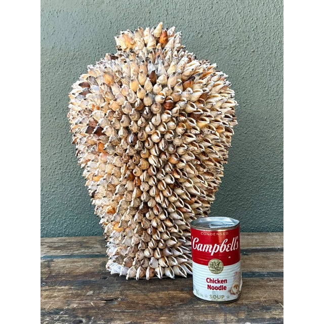 Vintage Shell Covered Sculpture For Sale In West Palm - Image 6 of 12