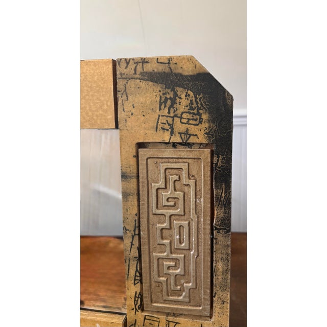 Hollywood Regency Mirror With Greek Key Motif For Sale - Image 11 of 12