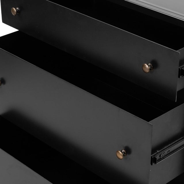 Four Hands Belmont Large Storage Nightstand - Black For Sale - Image 11 of 12