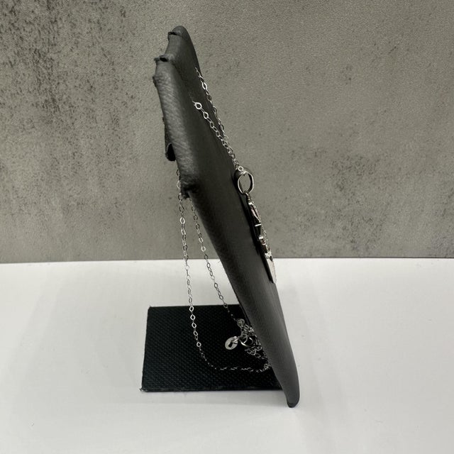 Contemporary Pavé Natural Diamond Cross Necklace in 14kt White Gold – 1.03ctw, 18in, New For Sale - Image 3 of 5