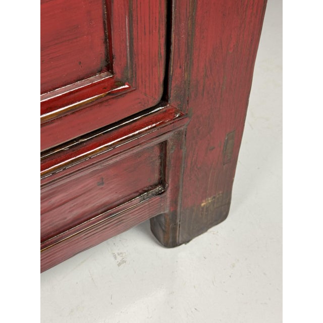Vintage Chinese Red Sideboard For Sale - Image 17 of 18