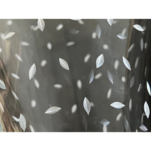 2000 - 2009 Saint-Louis Mouth Blown and Hand Cut, Scalloped Top Vase For Sale - Image 5 of 13