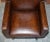 Brown Hand Dyed Brown Leather Aviator Hammered Metal Swivel Captains Armchair For Sale - Image 8 of 18