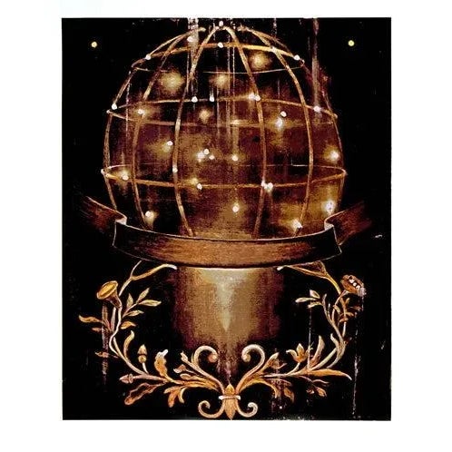 Abstract 1987 Ross Bleckner 'Sphere And Moulding, 1987' Oversize Abstract, Gold,Black USA Serigraph For Sale - Image 3 of 3