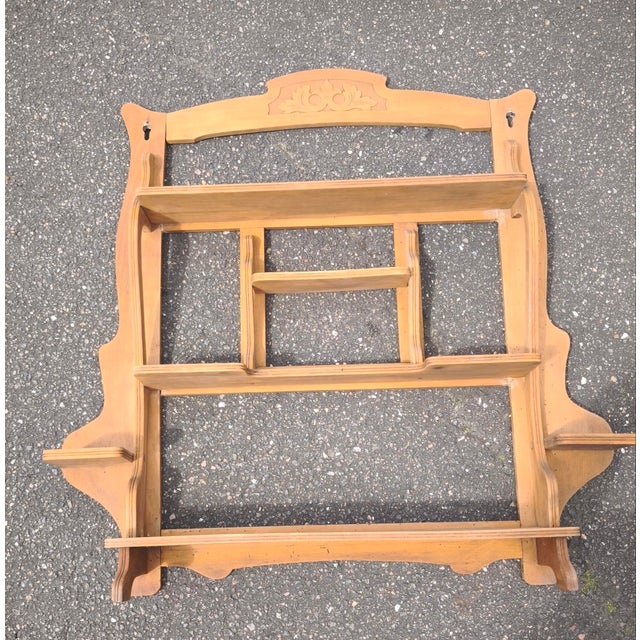 Antique Art Nouveau Wall Shelf, 1890s For Sale - Image 3 of 3