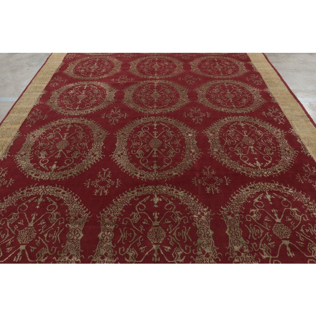 Hand-knotted in wool and silk with our must luxurious Nepalese pile, this 9x13 modern rug from Rug & Kilim’s European rug...