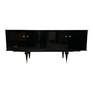 1950s Long French Mid-Century Modern Sideboard or Buffet For Sale