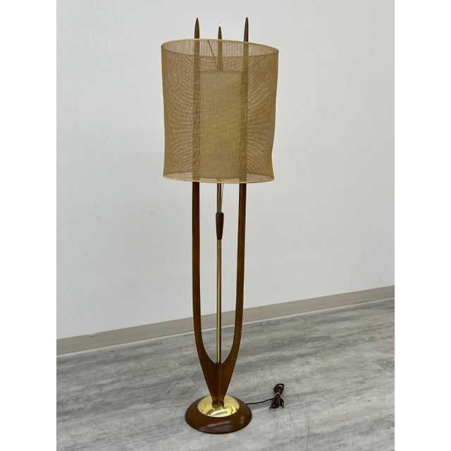 -MANUFACTURE: Modeline -IN THE STYLE OF: Mid-Century Modern -DATE OF MANUFACTURE: 1960's -MATERIALS FRAME: Wood / Brass...