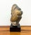 Abstract Vintage Hand Carved Abstract Figurative Stone Bust on Black Plinth For Sale - Image 3 of 7