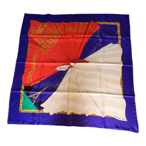 1980s Hermès Silk Scarf Hilton McConnico Souvenirs De Paris Boxed